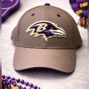Baltimore Ravens NFL Gray and Purple Cap NWT